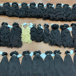 Paquets de Cheveux Humains Vietnamiens Bruts Vendeur En Gros 100% Couleur Naturelle Remy Paquets de Cheveux Vierges Alignés sur les Cuticules - Product Image 1