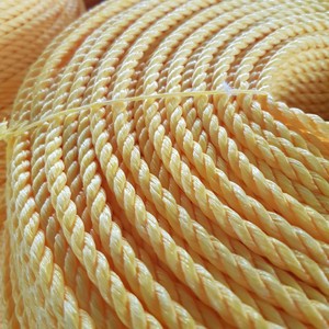 Meilleure qualité corde tressée pp 6mm vente en gros, PP Danline corde 3 brins fabriqué au Vietnam, corde en polypropylène 8mm protégée contre les UV - Product Image 2