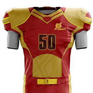 Uniforme de fútbol americano del equipo de alta calidad 100% Poliéster Ropa Uniforme de equipo de fútbol americano - Product Image 3