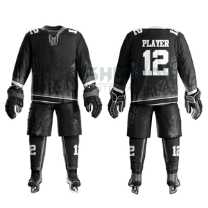 La mejor calidad, uniforme de hockey sobre hielo sublimado personalizado transpirable, top de nombre de equipo personalizado para uso individual o en equipo con precio barato - Product Image 2