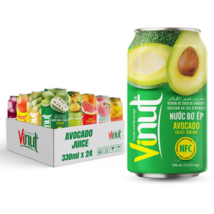 Jugo de Aguacate Fresco Sin Azúcar, Lata de 330 ml, Precio de Fábrica en Vietnam, OEM, ODM, Marca Privada, Bebida de Puré, Muestra Gratuita - Product Image 1