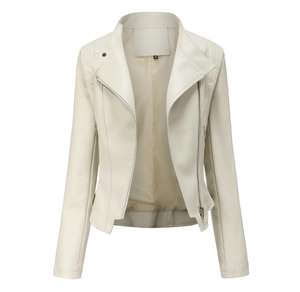 Chaquetas de piel auténtica a la moda para mujer, novedad en chaquetas personalizadas con cuello levantado, precio barato, cantidad a granel - Product Image 2
