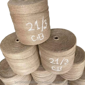 Ficelle de jute 100% naturelle, écologique, durable, biodégradable, de haute qualité, recyclable, 21 LBS/3PLY, pour le tricotage et le tissage à la main JF - Product Image 1