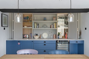 Contemporary Twist <span class=keywords><strong>Windsor</strong></span> Blue and Grey Shaker Crea gabinetes clásicos con acabado de muebles de cocina - Product Image 5