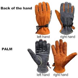 Options de marque OEM Gants de sécurité à haute tolérance à la chaleur Coque en cuir durable pour une construction quotidienne simple pour les équipes d'usine - Product Image 2