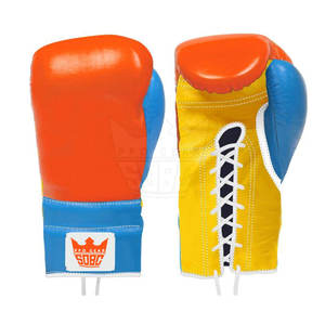 Équipement sportif personnalisé Gants de boxe à lacets Gants d'entraînement Gants de boxe à lacets Gants de boxe en cuir - Product Image 5