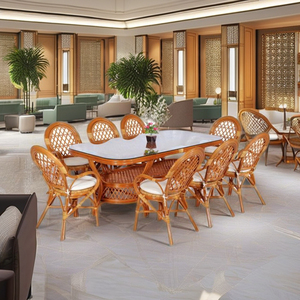 Juego de Comedor Moderno de Ratán (Juego de Comedor Java) para Uso en Hoteles y Villas - Product Image 4