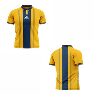 T-shirt de golf polos de haute qualité avec logo personnalisé surdimensionné pour polos pour hommes avec motifs de broderie motif imprimé en coton tricoté - Product Image 3