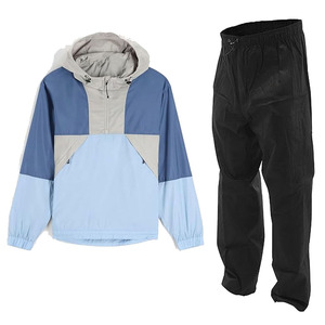 Chándales cortavientos de nailon de invierno de talla grande bordados de alta calidad personalizados-Conjunto de chaqueta con cremallera de gran tamaño con bloque de color - Product Image 6