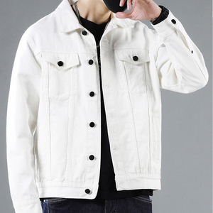 Veste en jean à manches longues personnalisée pour hommes et femmes pour le printemps-couleur jaune - Product Image 6