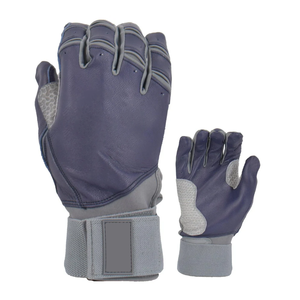Gants de frappe de baseball en cuir véritable de qualité supérieure Gants de frappe à longue manchette Gants de baseball confortables et durables - Product Image 6