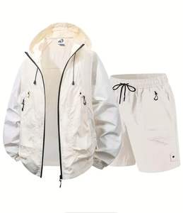 เสื้อกันลมน้ำหนักเบาลายสก็อตออกแบบโลโก้ได้ตามต้องการสำหรับกิจกรรมกลางแจ้งฤดูร้อนสวมใส่สบายเหมาะสำหรับการเดินป่าแห้งเร็ว - Product Image 3