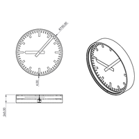 Reloj de Torre Industrial Italiano de 4 Metros (131 Pies) con Doble Cara Iluminada, Esfera de Hierro con Pantalla de Cuarzo y Motores Incluidos