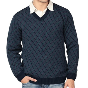 Pull tricoté en coton uni Fashion OEM Custom Bulk Wholesale Factory Supply - Product Image 2