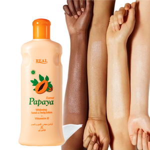 Crema Corporal de Papaya de 300 ml para Piel Oscura, Revitalizante de la Piel, Eliminación de Puntos Negros, Aclarante de Rodillas Oscuras y Cejas, Blanqueador para Piel Africana - Product Image 1