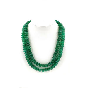 Collier de perles de citrouille d'émeraude colorée de Styles bohème, fait à la main, perles de beryl personnalisées, bijoux pour femmes et filles - Product Image 3