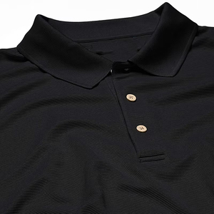 Camiseta de Golf de Manga Corta para Hombre, Talla Grande, de Algodón/Fibra de Bambú, con Logotipo Personalizado Bordado, Transpirable, Diseño Sólido, Alta Calidad - Product Image 4