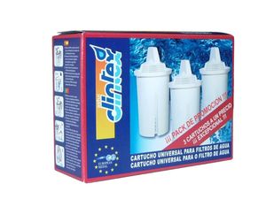 3 filtri di ricambio per caraffa depuratrice d'acqua (Dintex 40-007) - Product Image 1