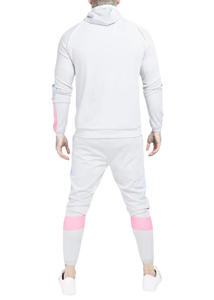 OEM Slim Fit Unisex invierno entrenamiento pantalones de chándal elegante peso pesado cremallera Sudadera con capucha conjunto hasta la rodilla para hombres y mujeres - Product Image 4