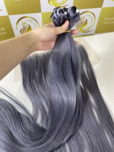 Extensions de cheveux Remy noirs HD pour Swiss Lace à fermeture transparente pour femmes-Genius Weft Cheveux vietnamiens bruts Vendeur en gros - Product Image 5