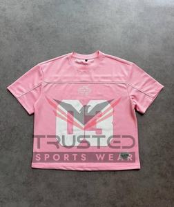 Camiseta de Malla de Fútbol Americano 100% Poliéster, Manga Corta, Transpirable, Personalizable, MOQ Bajo, Venta al Por Mayor - Product Image 1