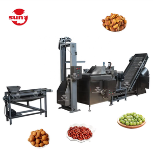 Snack Máy làm hạt đậu có hương vị khoai tây chiên nồi chiên trộn quy mô nhỏ chiên hạt điều Đậu phộng chiên dây chuyền sản xuất - Product Image 5