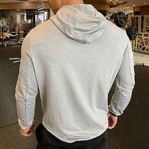 Veste de sport à capuche zippée pour homme, en softshell extensible, avec poches zippées, pour le jogging, la salle de sport et l'entraînement - Product Image 3