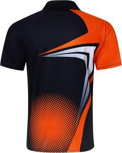 Polo de golf pour homme, coupe sèche, évacuation de l'humidité, 100% polyester, tricoté, imprimé, manches courtes - Product Image 2