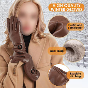 Gants en cuir tendance pour femmes, cuir de qualité supérieure, fabrication sur mesure, confortables, faciles à porter, produit en cuir tendance - Product Image 5