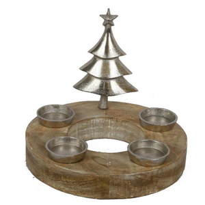 Độc đáo bằng gỗ Đôi Hươu với giỏ hàng trên nhôm t-ánh sáng bạc hoàn thành trên cơ sở gỗ mới đến trang trí sản phẩm để bán - Product Image 6