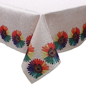 Nappe de table rectangulaire de couleur unie pour restaurant familial, de bonne qualité, imperméable, anti-taches, en coton - Product Image 6