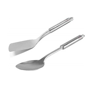 Proveedor al por mayor de acero inoxidable tornero espátula estante Accesorios Espátula Turner Cucharón utensilios de cocina espátula tornero de acero - Product Image 6