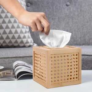 Caja de pañuelos de bambú y ratán, caja de pañuelos de bambú hecha a mano, decoración natural ecológica para el hogar y la Mesa, venta al por mayor de Vietnam - Product Image 6