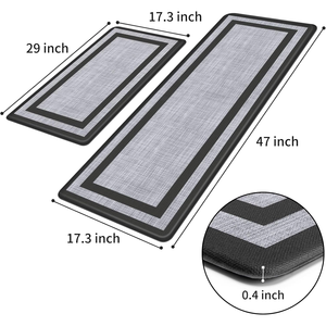 Tapis de protection de sol moderne en cuir PVC antidérapant et anti-fatigue, avec base en caoutchouc SBR, facile à nettoyer, imperméable et amorti - Product Image 3