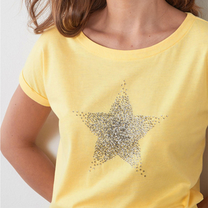 Camiseta Deportiva Personalizada para Mujer, Cuello Redondo, Corte Ajustado, 100% Algodón, Transpirable, Ecológica, Antiarrugas, Estampada, OEM, Verano - Product Image 4