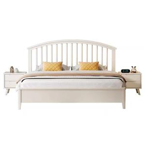 <span class=keywords><strong>Lit</strong></span> double moderne en bois massif avec cadre rembourré en velours et plateforme de rangement à vérins à gaz – Vente en gros - Product Image 5