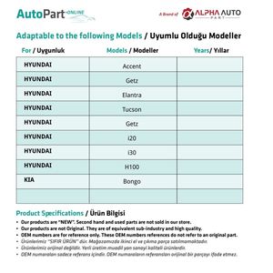 คลัตช์-ยางเหยียบเบรกสำหรับ Kia BONGO, i20, I30, H100, getz - Product Image 2