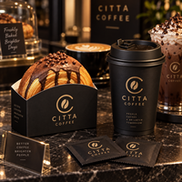 Boîte à pâtisserie personnalisée en carton blanc AT PACK 300G, emballage alimentaire de qualité pour boulangerie avec fenêtre pour croissants, desserts, café