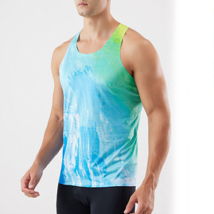 Camiseta Deportiva sin Mangas para Hombre, de Secado Rápido, Cuello Redondo, 100% Poliéster, para Gimnasio, Fitness, Running, Entrenamiento - Product Image 1