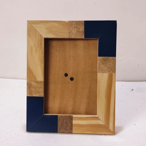 Wood & MFC Square Cadre photo couleur personnalisé écologique A4 8x10 Art mural rustique pour mariage/anniversaire - Product Image 1