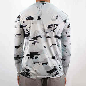 Camisa de Pesca de Manga Larga de Verano, Transpirable, Antibacteriana, con Protección Solar UPF 35, Logotipo Personalizado, Sublimada, Ajuste Cómodo, OEM - Product Image 4