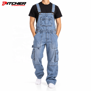 Overoles de Mezclilla para Hombre al por Mayor, con Tirantes Ajustables, para Trabajo, Directo de Fábrica - Product Image 1