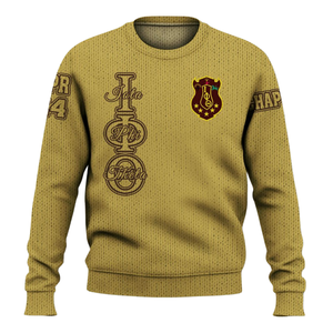 Iota Phi Theta 1963 grec vie pull en tricot Chenille lettre pull fraternité vêtements Premium acrylique vêtements - Product Image 2