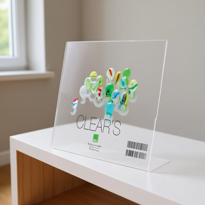 Transparent PCLEAR01OZ08 <b>Plastic</b> <b>Frame</b> 20x30cm Horizontal Photoframe for Bubola & Naibo Clear and Stylish - Product Image 3