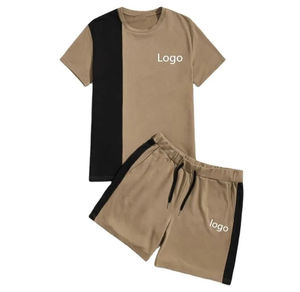Conjunto de Pantalones Cortos de Verano para Hombre al por Mayor, Nuevo Diseño Personalizado con Logotipo Impreso, Conjunto de Camiseta y Pantalones Cortos para Hombre, Ropa Casual - Product Image 1