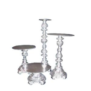 Rounded <b>Cake</b> <b>Server</b> Stand Shiny Finishing <b>Cake</b> Stand For Wedding Or Birthday Party Catering Usage Metal <b>Cake</b> Stand - Product Image 2