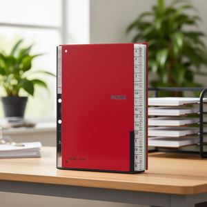 PAGNA Desktop & Drawer Organizer in Red DIN A4 1-31 Compartments <b>Cardboard</b>/Paper Laminated 32 Compartments - Product Image 3
