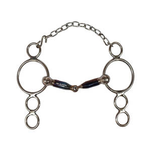 Bocados de Acero Inoxidable para Caballos, Bocado de Elevación para Uso Ecuestre, Todas las Razas, Anillo de Saliva, Acabado de Bola, Diseño Súper Ligero y Duradero - Product Image 1