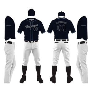 Uniformes de Béisbol Deportivos Casuales Personalizados, Transpirables, Elegantes, de la Mejor Calidad, con Diseño de Logotipo Personalizado Impreso, 100% Poliéster - Product Image 5