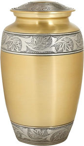 Urnas de cremación fundidas en aluminio de alta calidad, urnas funerarias de metal de diseño clásico hechas en India - Product Image 5